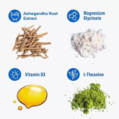 Calming magnesium powder beverage